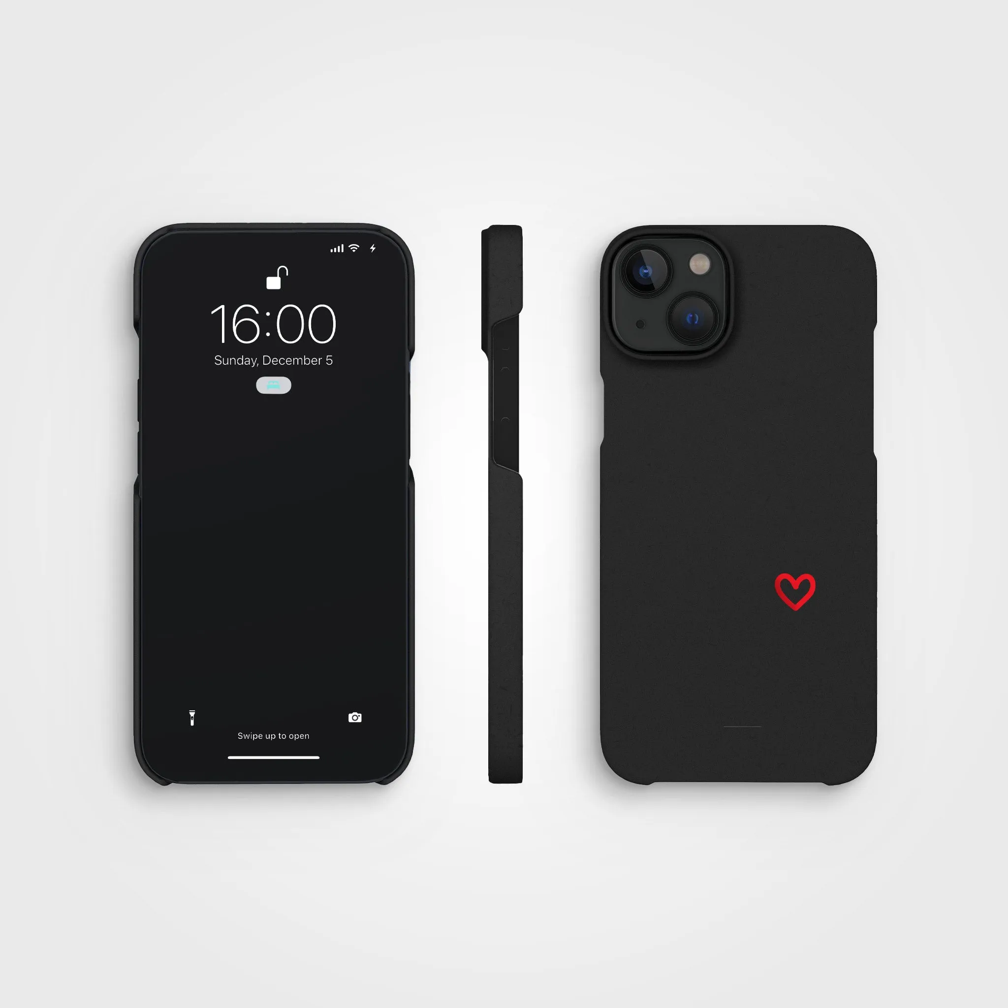 TrueLOVE - Emilia de Poret | Black Plant-Based Mobile Case