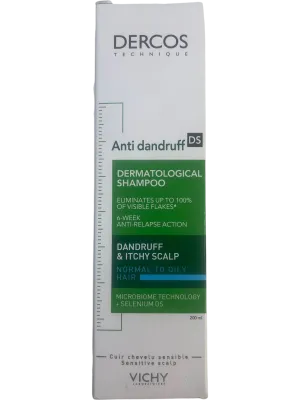 Vichy Dercos Anti-Dandruff Shampoo Normal to Oily Hair 200ml